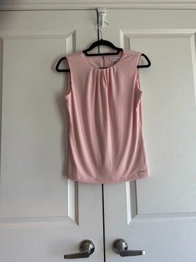 Calvin Klein Women's Sleeveless High Neck Suiting Blouse